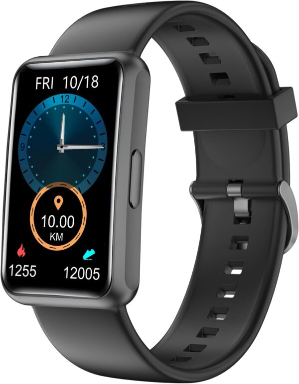 HUAKUA Smartwatch Sin Bluetooth,Sin Aplicación,Pulsera de Actividad 1.47 Pulgadas con Contador de calorías,Monitor de sueño,Despertador,Cronómetro,Impermeable IP68, Temporizador para Caminar