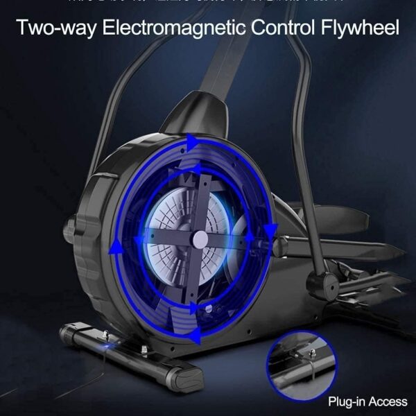 Entrenador Cruzado, Bicicleta estática, máquina elíptica, Resistencia magnética Ajustable, Pantalla LCD silenciosa, calorías, Gimnasio, Equipo de Fitness para el hogar - Image 4