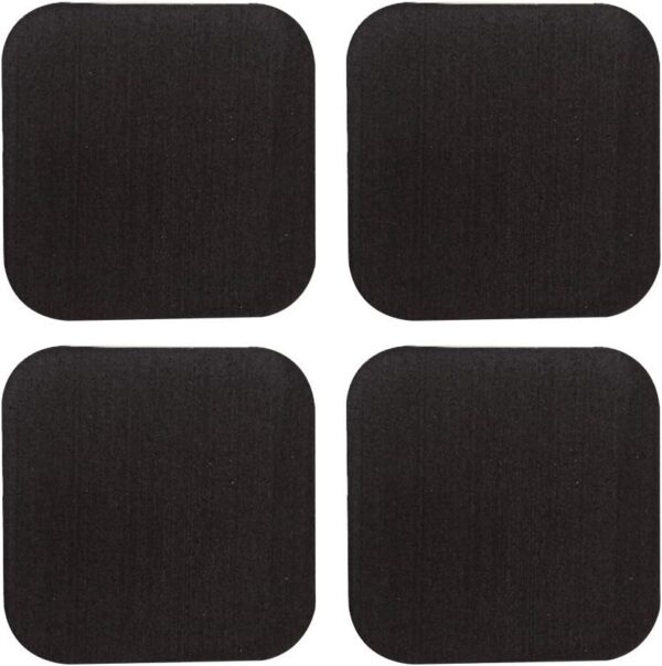 ZSooner - Almohadillas para amortiguación de cinta de correr, Juego de 6 unidades, antiabrasión, aislamiento acústico, protege el suelo, No nulo, negro, 4 piezas - Image 3
