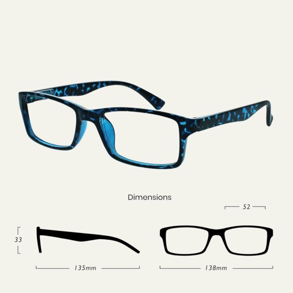 Uv Reader Gafas De Lectura Azul Carey Lectores Valor Pack 4 Hombres Mujeres Uvr4092Bl +2,00 4 Unidades 88 g - Image 2