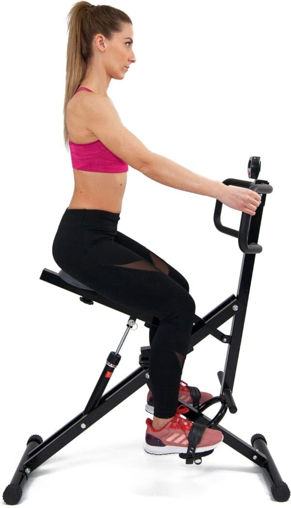 TechFit - Abdos de entrenamiento para musculación, todo Crunch, multifunción 6 en 1, banco abdominal de gimnasio plegable, equipo de fitness vertical, banco de entrenamiento de cuerpo completo - Image 2