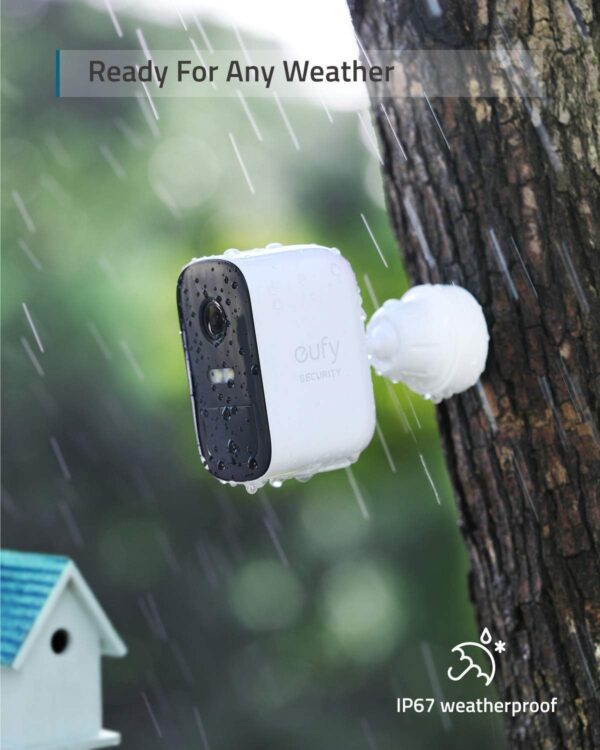 eufy security eufyCam 2C, Camara vigilancia WiFi Exterior, Camara de vigilancia Exterior, Requiere el Sistema HomeBase 2,180 días de duración de la batería, HD 1080p, nessun Costo mensile - Image 7