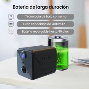 javiscam Camara Espia,1080P HD Camara vigilancia WiFi Interior, Interior/Exterio...