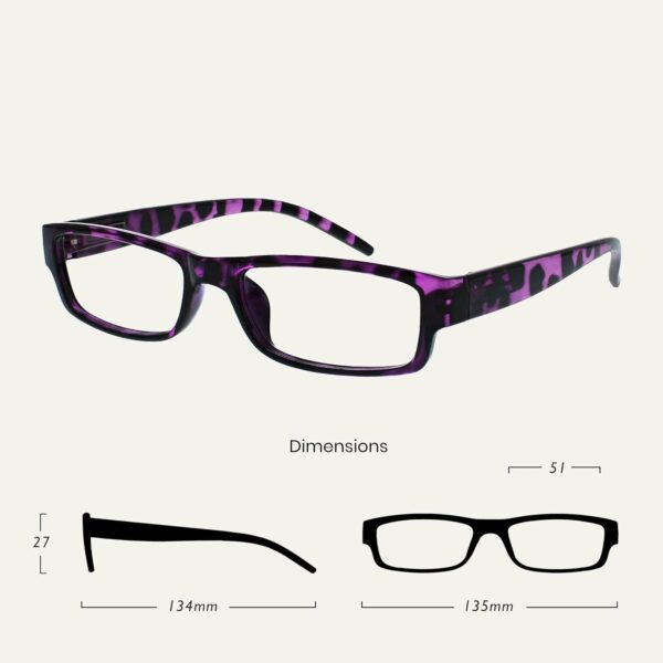The Reading Glasses Company La Compañía Gafas De Lectura Púrpura Rosa Verde Ligero Cómodo Lectores Valor Pack 3 Hombres Mujeres RRR32-546 +3,00 - Image 2