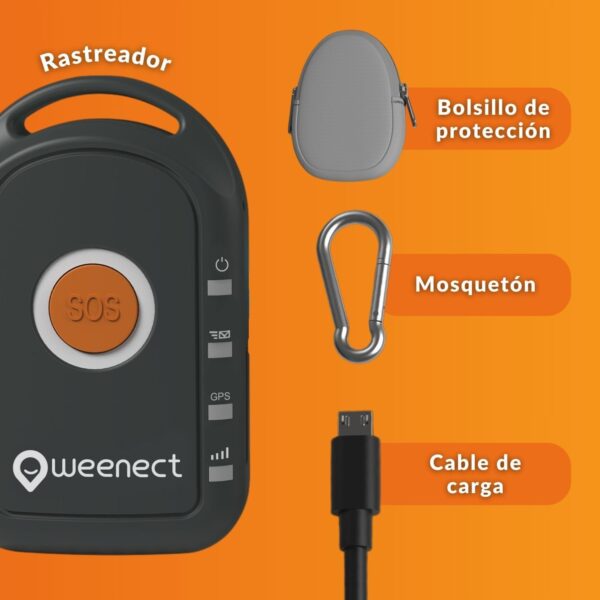 Weenect - GPS para Personas Mayores | Sin límite de Distancia | 7 días de autonomía | Botón de Alerta | Teléfono de urgencia | 2G | Funciona con suscripción - Image 2