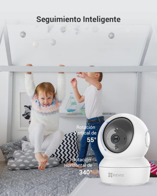 EZVIZ C6N (2-Pack) Cámaras Vigilancia WiFi Interior 360º, 1080P Camara Vigilancia Bebé/Mascotas, Visión Nocturna, Audio Bidireccional, Detección de Movimiento, Control Remoto, Compatible con Alexa - Image 4