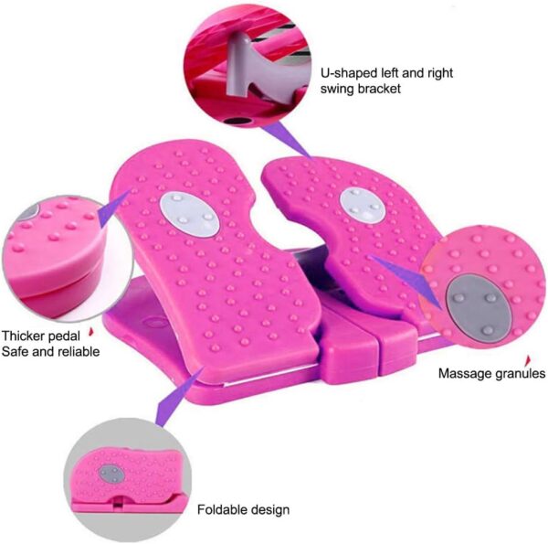 DASNTERED Mini paso a paso, máquina paso a paso para pies, dispositivo de ejercicio debajo del escritorio, ejercitadores de piernas, equipo práctico de fitness para gimnasio en casa (color al azar) - Image 4
