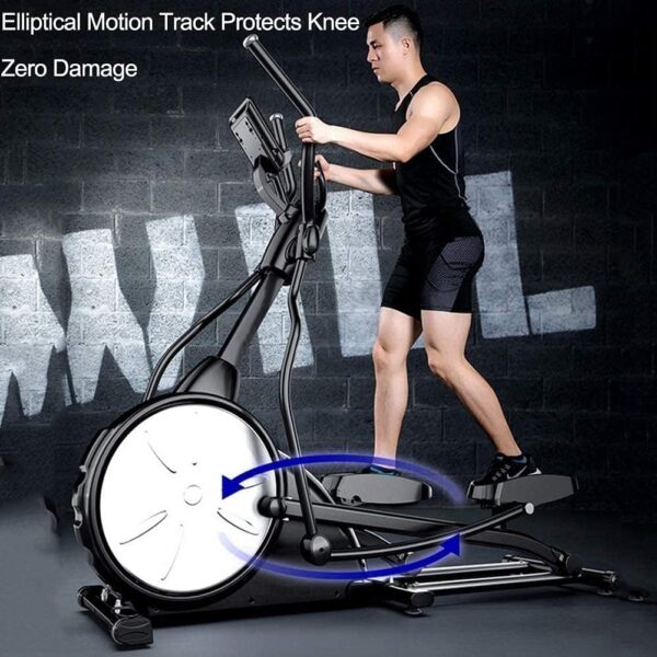 Entrenador Cruzado, Bicicleta estática, máquina elíptica, Resistencia magnética Ajustable, Pantalla LCD silenciosa, calorías, Gimnasio, Equipo de Fitness para el hogar - Image 2