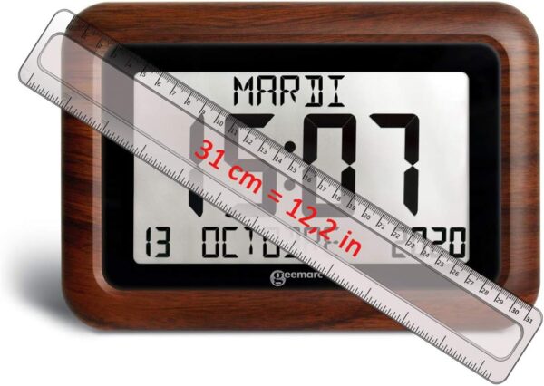 Reloj Calendario - Geemarc Viso10 con Ajuste Automático de la Hora y Caracteres Grandes - Para Personas que Viven con Alzheimer - Funciona con Pilas - Sin Retroiluminación - Versión ES - Image 4