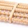 TheraFlow Masajeador Dual de Pies - Acupuntura Shiatsu Original - Madera - Talle XL con Rodillo de Acupresión para y Alivio de Fascitis Plantar - Con Gráfico de Reflexología Podal y Manual de Uso - XL