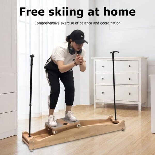 HLGKBY Simulador de esquí para Interiores Máquina de Entrenamiento de Equilibrio y coordinación, máquina de Ejercicio Cardiovascular multifunción, máquina de Ejercicio de esquí para Entrenamiento - Image 2