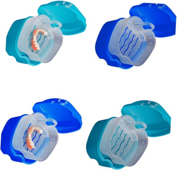 HAPINARY 2 Piezas Retenedor De Prótesis Cepillo Para Dentaduras Postizas Accesorio De Estuche Para Dentaduras Postizas Soporte Para Postiza Taza Para Postiza - Image 5