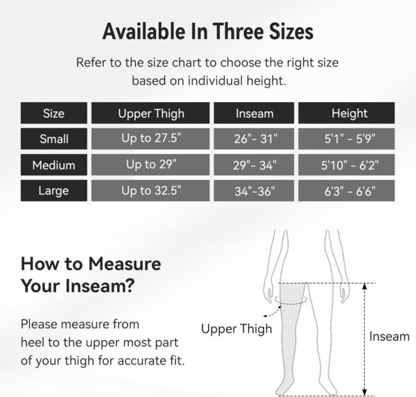 FIT KING Inalámbrico Masajeador de Piernas, Botas Presoterapia para Piernas Recargable Masajeador para el Dolor y la Circulación Sistema de Recuperación Rápida Relajación Post-Entrenamiento(Medio) - Image 5