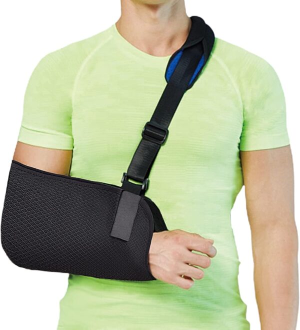 Fasola Cabestrillo Brazo Adulto, Cabestrillo Hombro Inmovilizador Con Una Almohadilla De Espuma Para El Cuello, Cabestrillo Para Hombro Para Muñeca Rota, Codo, Brazo, Hombro Dislocado - L
