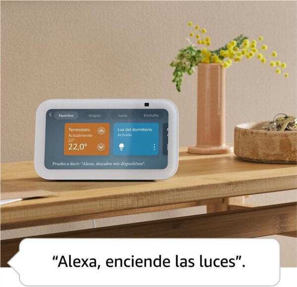 Echo Show 5 (Última generación) | Pantalla táctil inteligente con Alexa diseñada para controlar tus dispositivos de Hogar digital y más | Gris azulado - Image 5