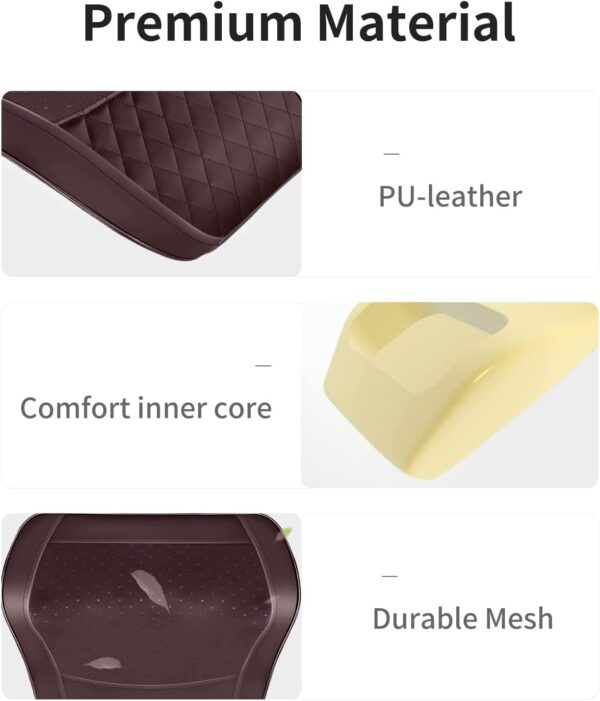 OMASSA Masajeador de espalda con calor, 3D masajeador electrico para aliviar el dolor, Masajeador de cuello, espalda, hombros y piernas para casa y la oficina, regalos para padres, amigos, Marrón - Image 8