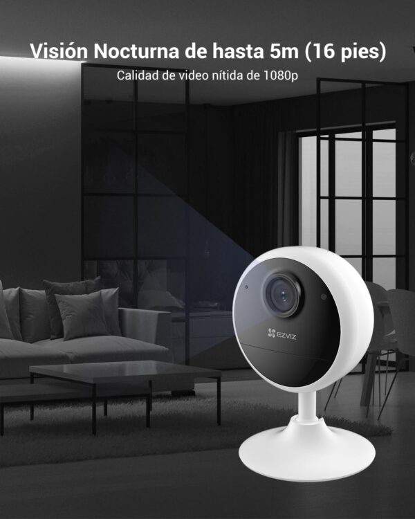 EZVIZ Camara Vigilancia WiFi Interior con Bateria de 40 Dias 1080P Camara IP de Seguridad, Deteccion de Persona Humana, Audio Bidireccional, Soporta Tarjeta hasta 512GB,Compatible con Alexa,CB1 - Image 9