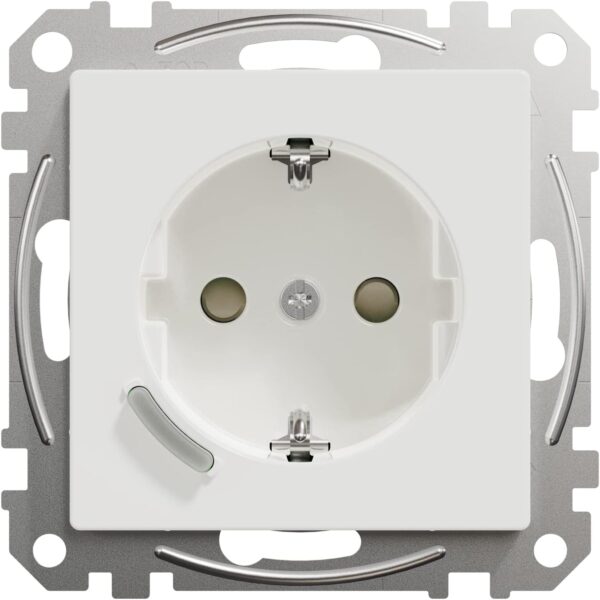 Schneider Electric Wiser Connected Schuko Socket 16A TPB Active White System M, enchufe inteligente, compatible con Amazon Alexa y Google Home, enchufe WiFi Smart Home - Image 2