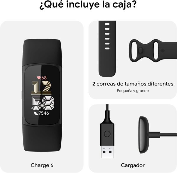 Google Fitbit Charge 6 Pulsera de actividad con 6 meses de suscripción al servicio Premium incluidos, 7 días de batería, Google Wallet y Google Maps - Image 8