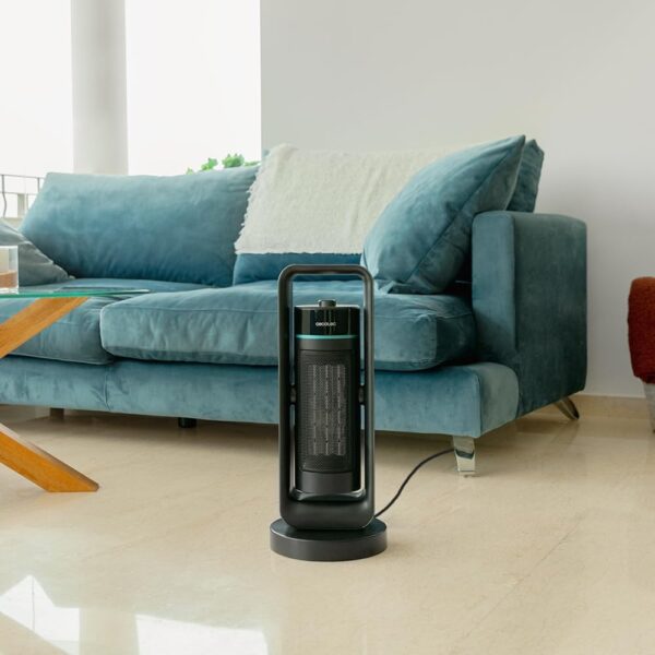 Cecotec Calefactor Cerámico de Pie ReadyWarm 2000 Max Ceramic Rotate Design, 2000 W, Ceramic Technology, Oscilación 40º, 3 Modos de Funcionamiento, Termostato Regulable, Sistema de Seguridad - Image 6