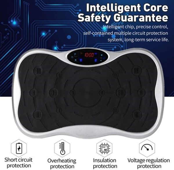 WSHA Máquinas de Plataforma de vibración de 150 kg / 330 Libras, Entrenador de Ejercicios de Placa de vibración con Bandas de Resistencia, para Entrenamiento en casa - Image 3