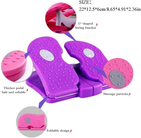 BCLGCF Inicio Mini Máquina De Ejercicio Paso A Paso Mute Stepper, Entrenamiento Interior Máquina De Adelgazar Equipo De Fitness Tabla De Equilibrio Hogar, Oficina, Gimnasio, Color Al Azar - Image 4