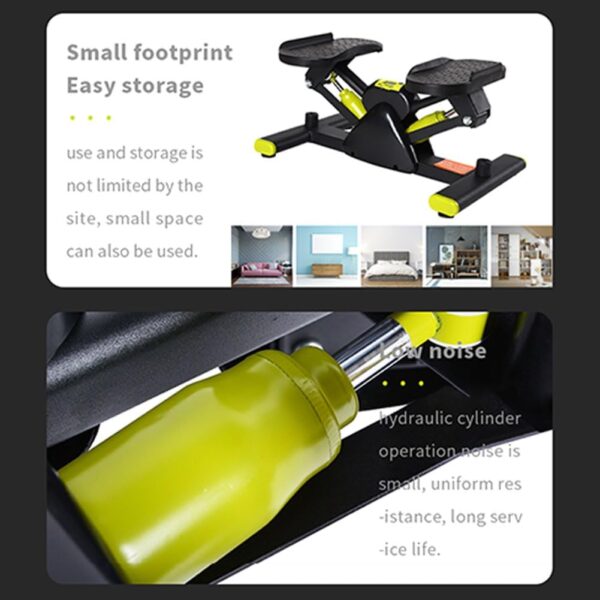 FAcoLL Steppers para Ejercicio, máquina de Pasos hacia Arriba y hacia Abajo con Pantalla LCD y Bandas de Entrenamiento Brazos, Mini máquina Ejercicios Paso, Ejercicio físico para escalones escaleras - Image 6