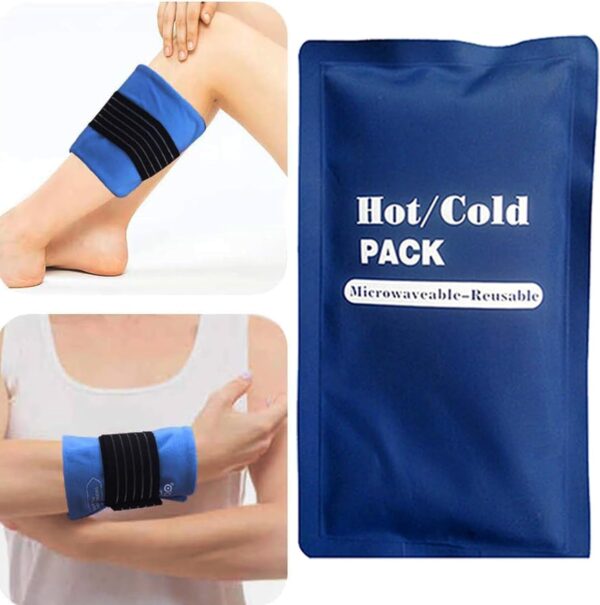 KOAHDE Paquete de Hielo de Gel,Paquete de Frío y Caliente Compresión Reutilizable,Gel Frio Para Lesiones,Bolsa de Gel para Frío y Calor Compresión,Bolsa de Gel Frio o Calor,2 Bolsas de Hielo - Image 3