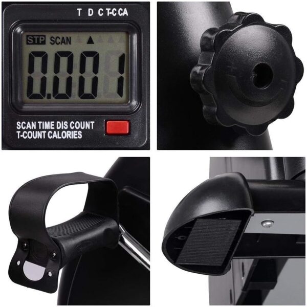 MFLASMF Pedal ejercitador médico Vendedor Ambulante para Ejercicios de recuperación de piernas, Brazos y Rodillas con Monitor LCD, Vendedor Ambulante de piernas para Ejercicios estacionari - Image 2