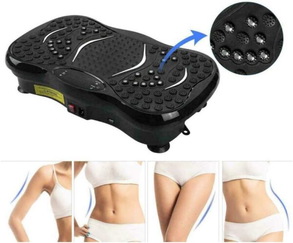 WSHA Máquina de Ejercicios de Placa de vibración de Fitness, Plataforma de vibración de Cuerpo Entera, Niveles de 180 velocidades, Peso máximo de Peso 330 Libras
