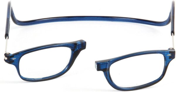 TBOC Pack: Gafas de Lectura Presbicia Vista Cansada – (Dos Unidades) Graduadas +2.00 Dioptrías Montura Azul y Negra Hombre Mujer Imantadas Plegables Lentes Aumento Leer Ver Cerca Cuello Imán - Image 8