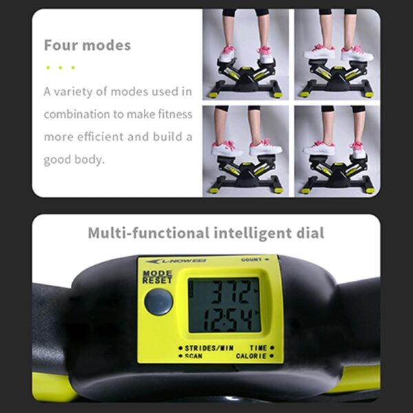 FAcoLL Steppers para Ejercicio, máquina de Pasos hacia Arriba y hacia Abajo con Pantalla LCD y Bandas de Entrenamiento Brazos, Mini máquina Ejercicios Paso, Ejercicio físico para escalones escaleras - Image 7