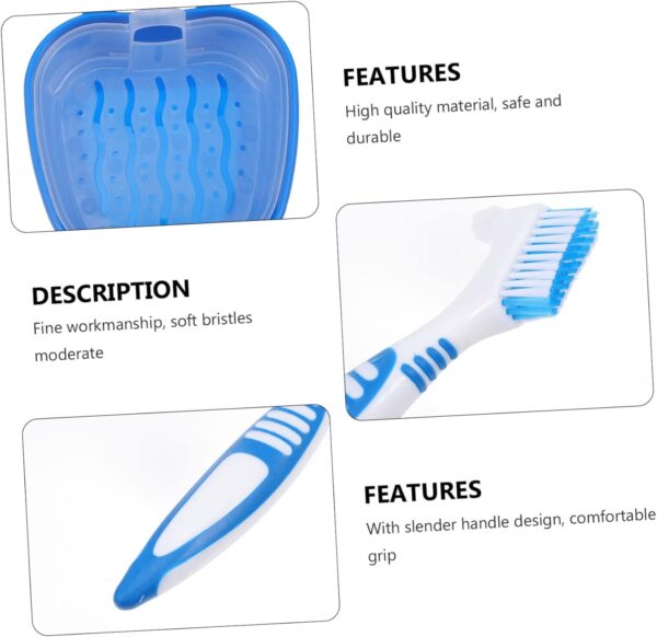 DOITOOL Trajes Para Hombres 3 Juegos De Cepillos De Limpiador Alineador Cepillo De Limpieza De Cerdas Suaves Limpiador De Cepillos De Cepillo Para Dentaduras Cepillo De Suministros De - Image 7