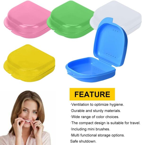 Cajas para Férula Dental,Cajas de Ortodoncia,Caja Ferula Dental,Caja Dentadura,Caja ortodoncia,Caja de Retenedor,caja de dentadura de ortodoncia,Caja de baño para dentadura postiza,5 piezas - Image 4