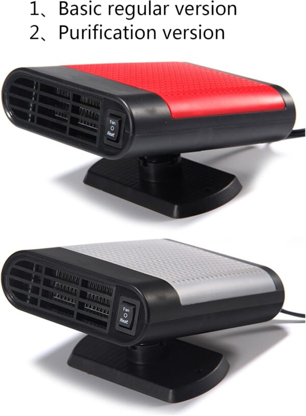 LIbgiubhy Calentador portátil para coche, ventilador de 150 W, 12 V, ventilador para parabrisas, calentador de coche, ventilador de coche, secador de calefacción - Image 4