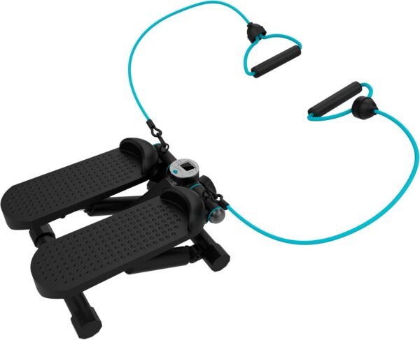 Cecotec Step Fitness Drumfit StepTrain 1000 Band. Stepper Fitness Casa con Pantalla LCD, 4 Niveles de Dificultad, Antideslizante y Resistente, Diseño Compacto, Límite de Peso 100 kg