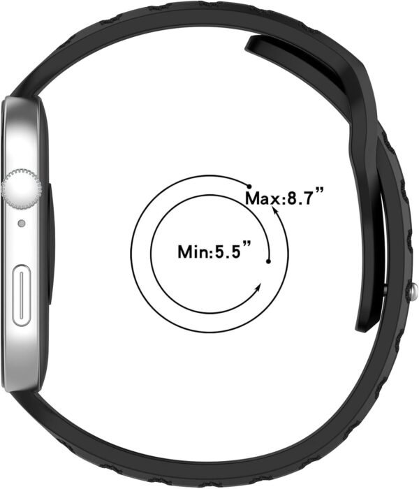 Ywmsfl Cómoda correa de silicona para reloj inteligente Fit 3, correa de muñeca de longitud ajustable, cómoda pulsera - Image 4