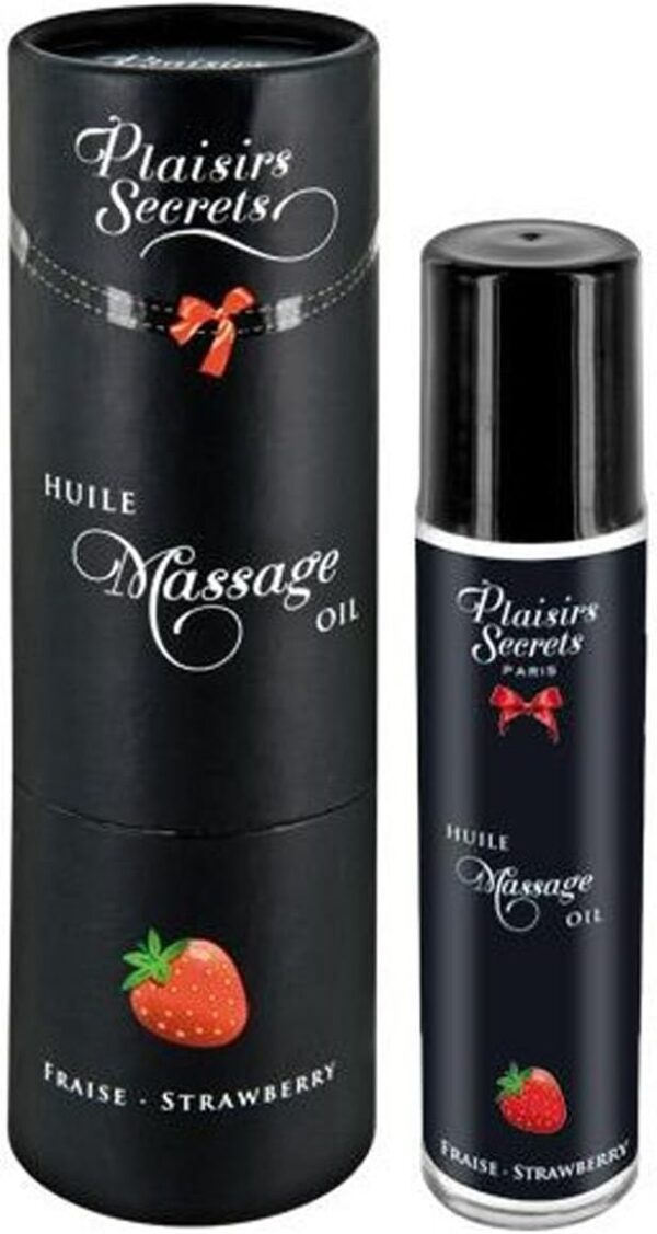 Aceite de Masaje Erótico Plaisirs Secrets 59 ml Fresa - Image 2