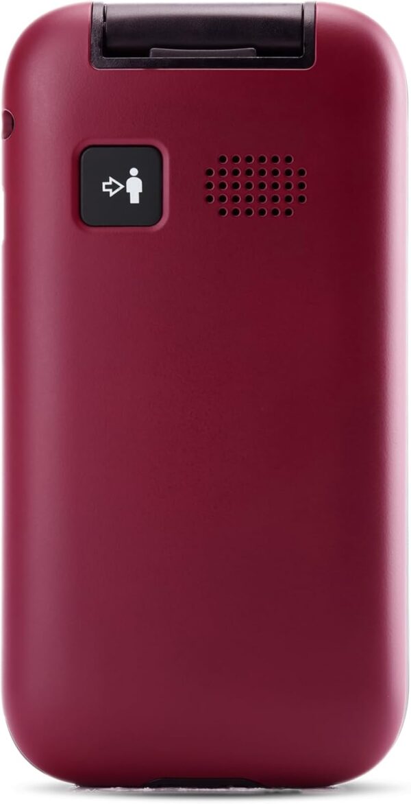 Panasonic KX-TU400EXR - Teléfono Móvil Para Personas Mayores (Botón SOS, Pantalla color TFT 2.4", 450HRS en Reposo, 4HRS de Conversación, Linterna, Cámara, Bluetooth), color Burdeos - Image 15