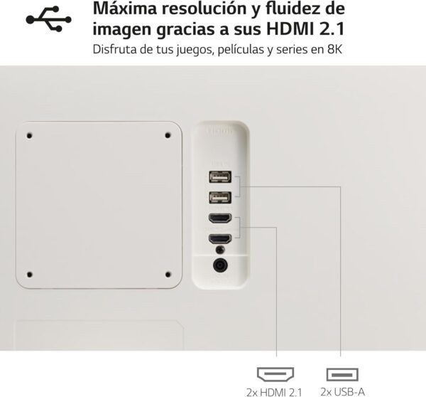 LG 27SR50F-W - Smart monitor, 27", pantalla IPS, Full HD, webOS 23, (1920x1080), 16:9, Sin Cámara, ThinQ App, HDMI 2EA, Blanco - Image 10