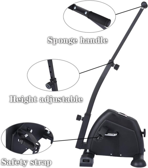 AMAZOM Mini Stepper Fitness Cardio Exercise Trainer, Twist Stepper Step Machine con Barra de manija y Monitor LCD, Fitness Stair Stepper para Mujeres y Hombres - Image 5