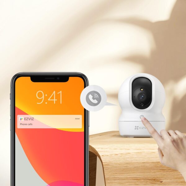 EZVIZ Camara de Vigilancia Interior con Seguimiento Automático, Cámara IP Domicilio WiFi 360° para Bebe con Visión Nocturna Color, Detección Humana,1080P, Llamada Bidireccional, Soporta 512GB, CP1 2MP - Image 5