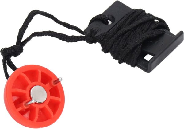 Lwuey Llave de Seguridad para Máquina Correr, Roja Universal Cintas Interruptores Treadmill Detenerse Compatible Safety Key Magnético Emergencia Bloqueo Cuerda Reemplazo Clavijas Rectangular 2Piezas - Image 7