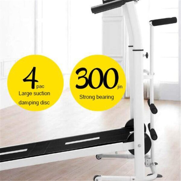 BCLGCF Cinta De Correr Plegable: Máquina De Trabajo Manual Cardio Fitness Exercise Incline Home Running Machine, Equipo De Fitness Silencioso Multifuncional - Image 3