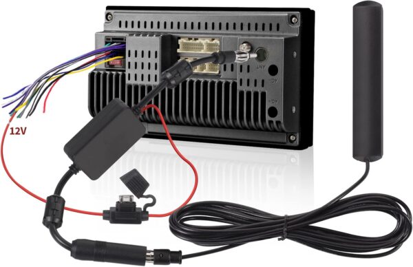 Bingfu Antena Radio Coche FM AM Antena Estéreo para Automóvil con Amplificador de Señal, Fuente de Alimentación de 12V Conector DIN Enchufe para Vehículo Camión SUV Radio Audio para Automóvil Receptor - Image 5