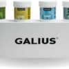 Galius - Pack de 4 Aceites Corporales Sólidos para Masaje 100ml - Aceite Masaje Efecto Frío, Neutro, Relajante, de Romero - Aceites Esenciales - Ideal para Profesionales y Deportistas - No Mancha Ropa