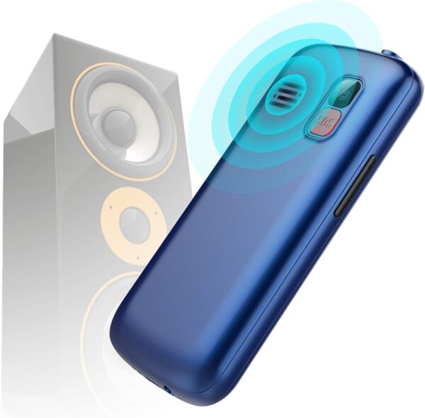 ukuu Teléfono Móvil para Personas Mayores con Botón SOS y Base Cargadora, Teclas Grandes Volumen Alto USB-C Bateria 1000mAh Pantalla Grande de 2,3 Pulgadas Fácil de Usar Celular para Ancianos - Azul - Image 7