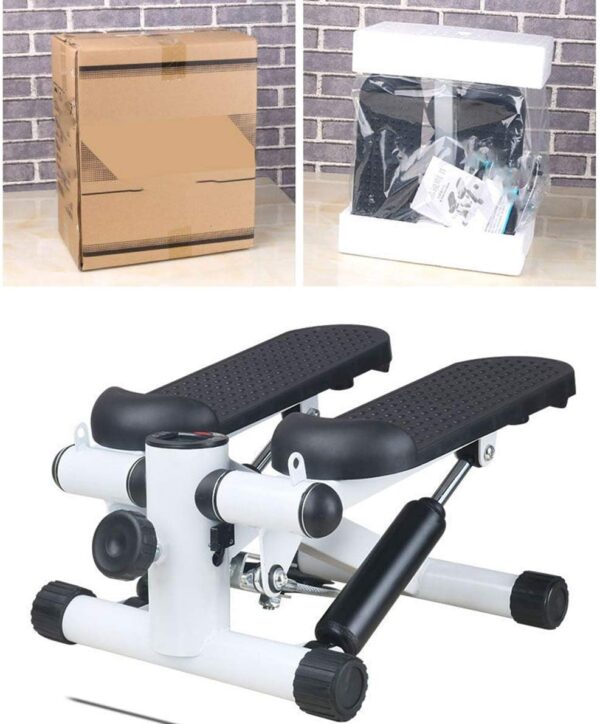 WENCY Fitness Mini Stepper Multi-Function Step Machine Equipo Deportivo Altura Ajustable con Bandas de Resistencia Duraderas Pantalla LED - Image 7