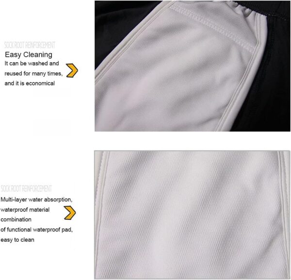 Pantalones cortos de incontinencia lavables para hombre, ropa interior abierta, para adultos, pacientes, reutilizables, transpirables, para adultos, próstata, 500 ml (Gris, L) - Image 8