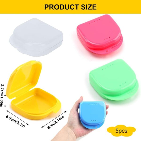 Cajas para Férula Dental,Cajas de Ortodoncia,Caja Ferula Dental,Caja Dentadura,Caja ortodoncia,Caja de Retenedor,caja de dentadura de ortodoncia,Caja de baño para dentadura postiza,5 piezas - Image 2